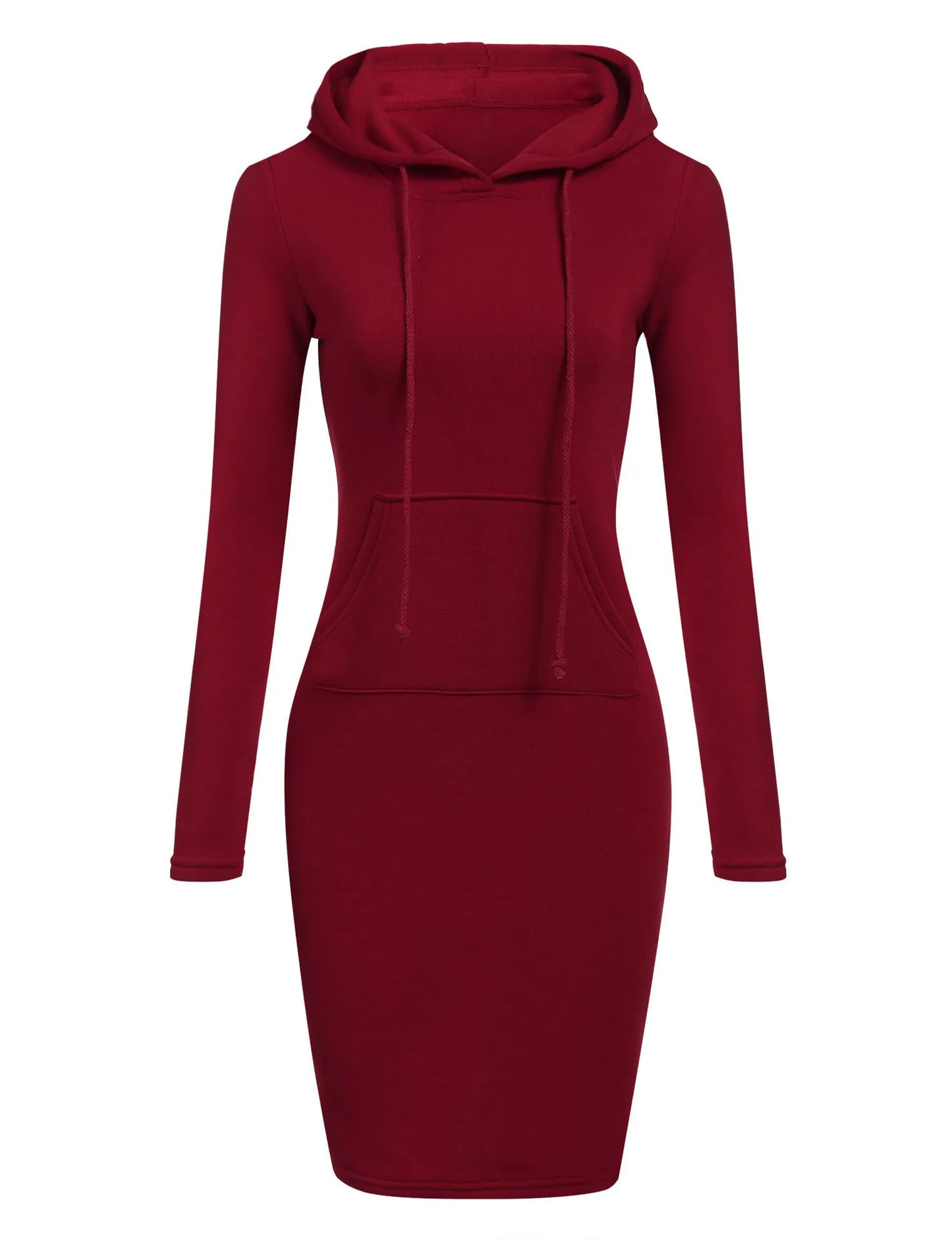 Autumn Hooded Sweatshirt Dress for Women