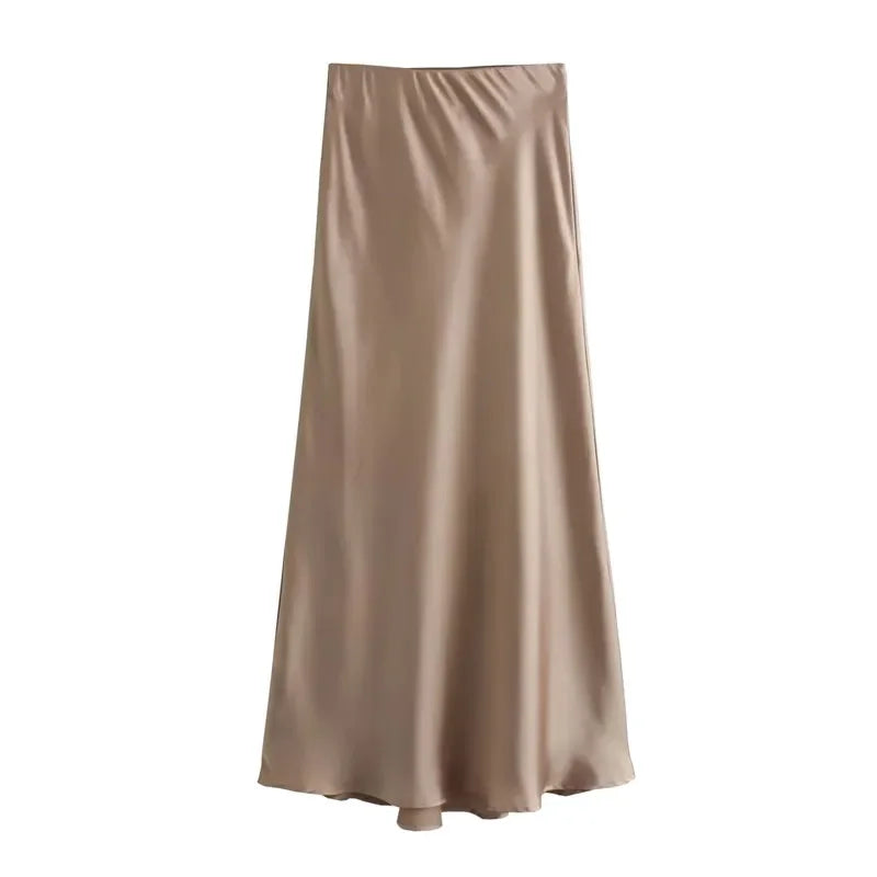 High Waist Long Skirt