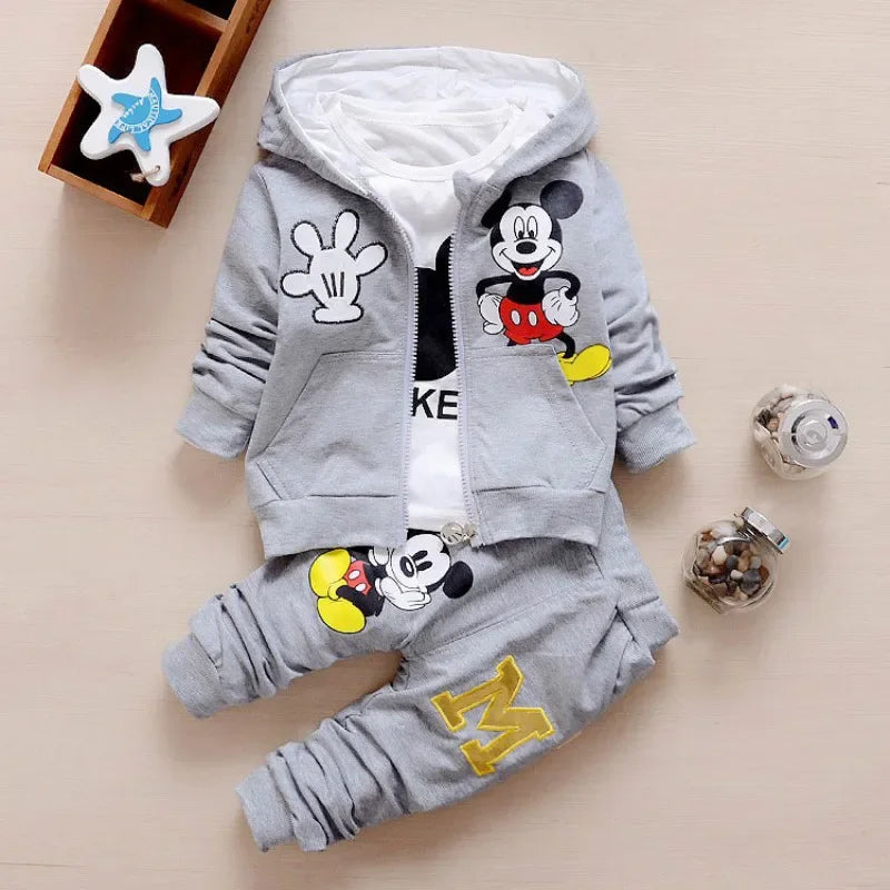 Casual Mickey Hoodie & T-Shirt Set