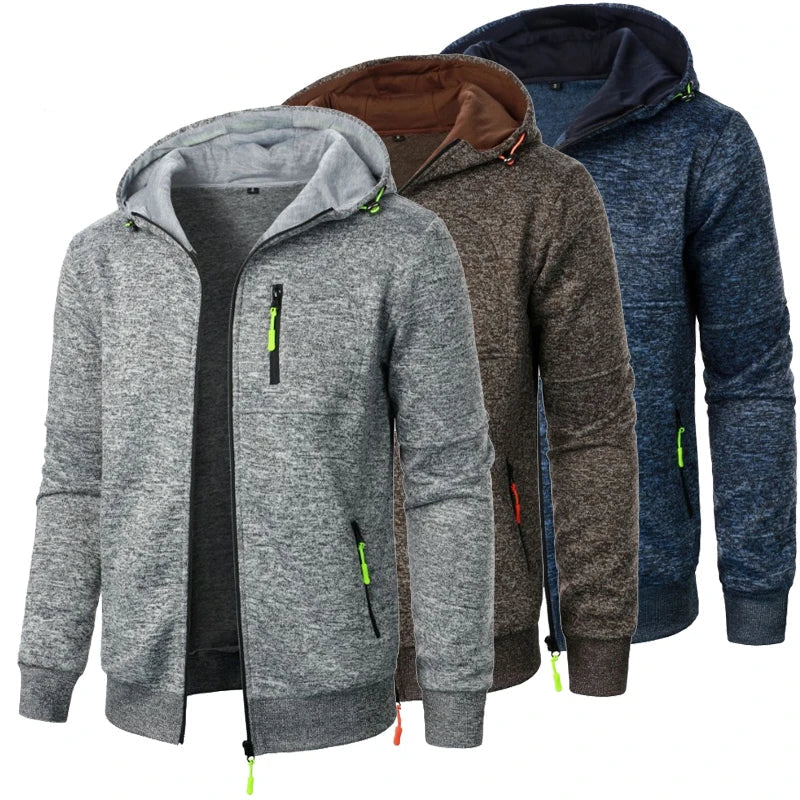 Long Sleeve Zipper Hoodie Coat