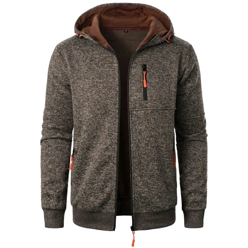 Long Sleeve Zipper Hoodie Coat
