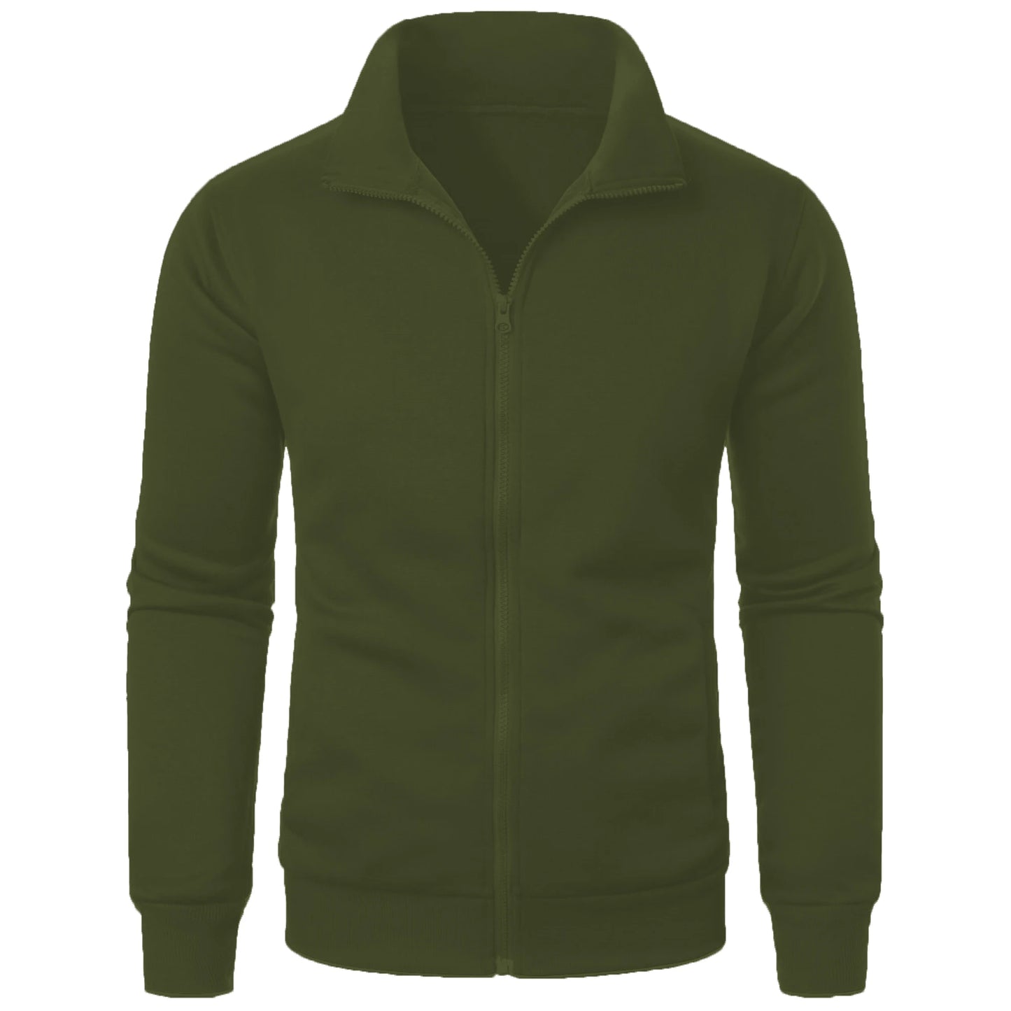 Casual Zipper Hoodie Stand Collar Coat