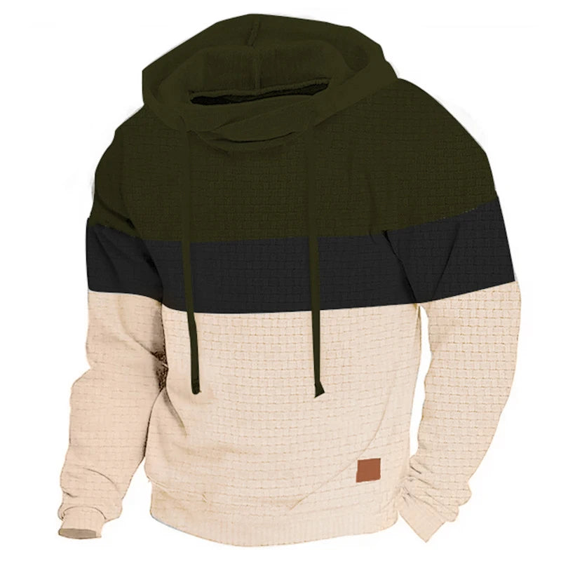 Patchwork Fleece Hoodie