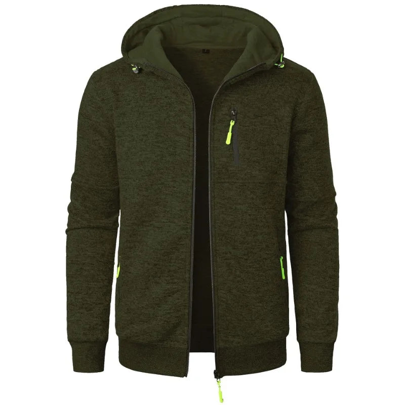 Long Sleeve Zipper Hoodie Coat