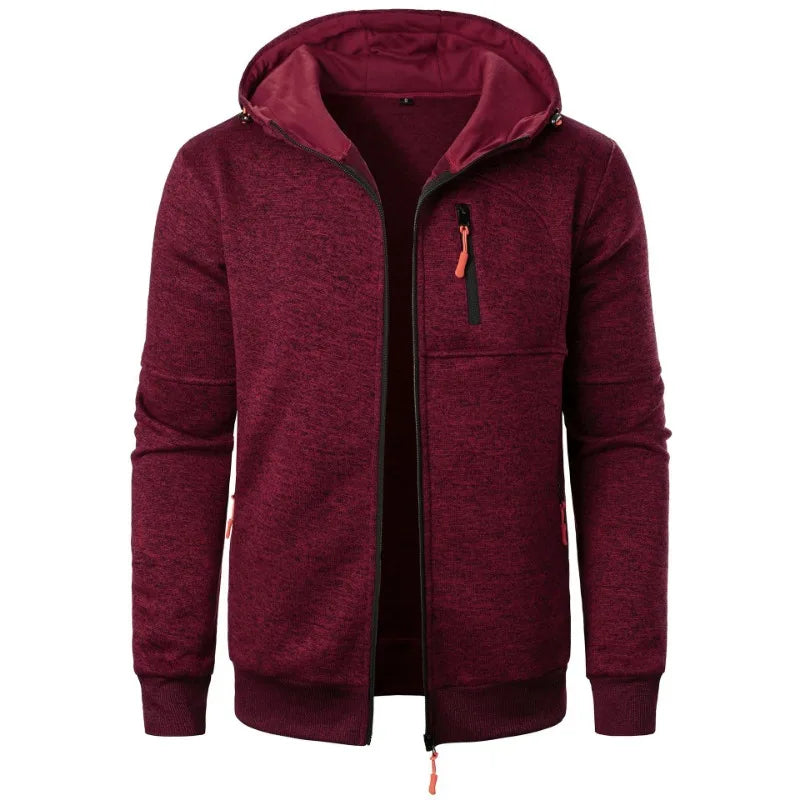 Long Sleeve Zipper Hoodie Coat