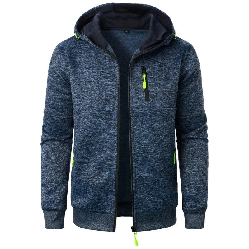 Long Sleeve Zipper Hoodie Coat