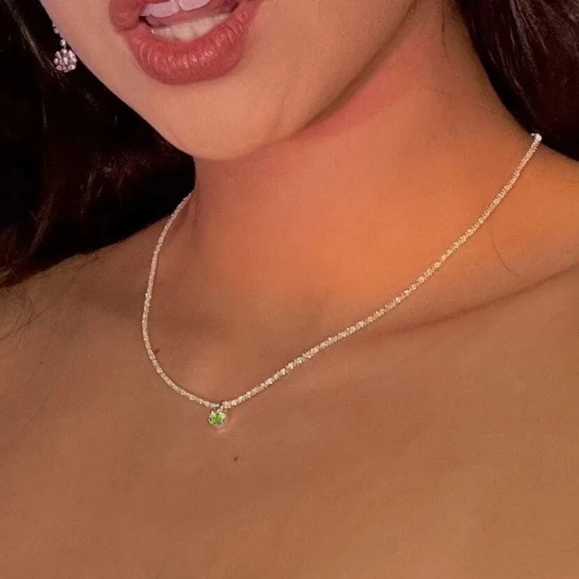 Silver Clavicle Chain Necklace