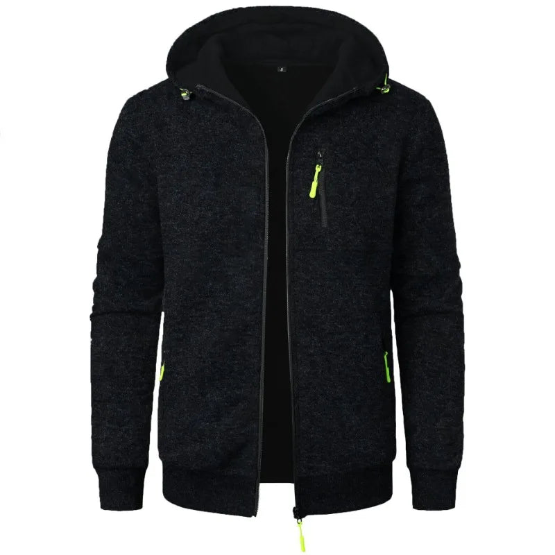 Long Sleeve Zipper Hoodie Coat