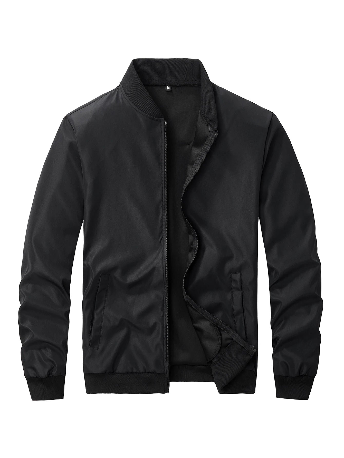 Men’s Casual Thin Coat with Baseball Collar