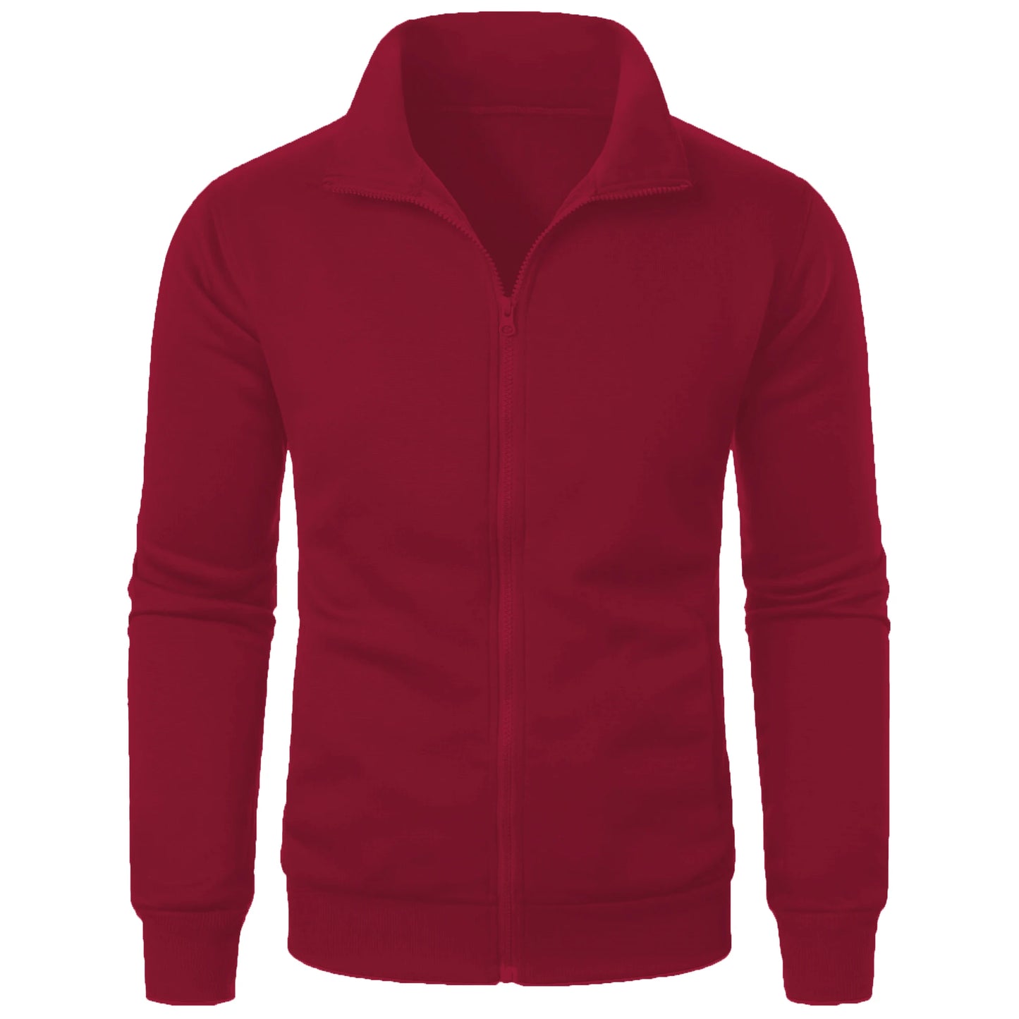 Casual Zipper Hoodie Stand Collar Coat