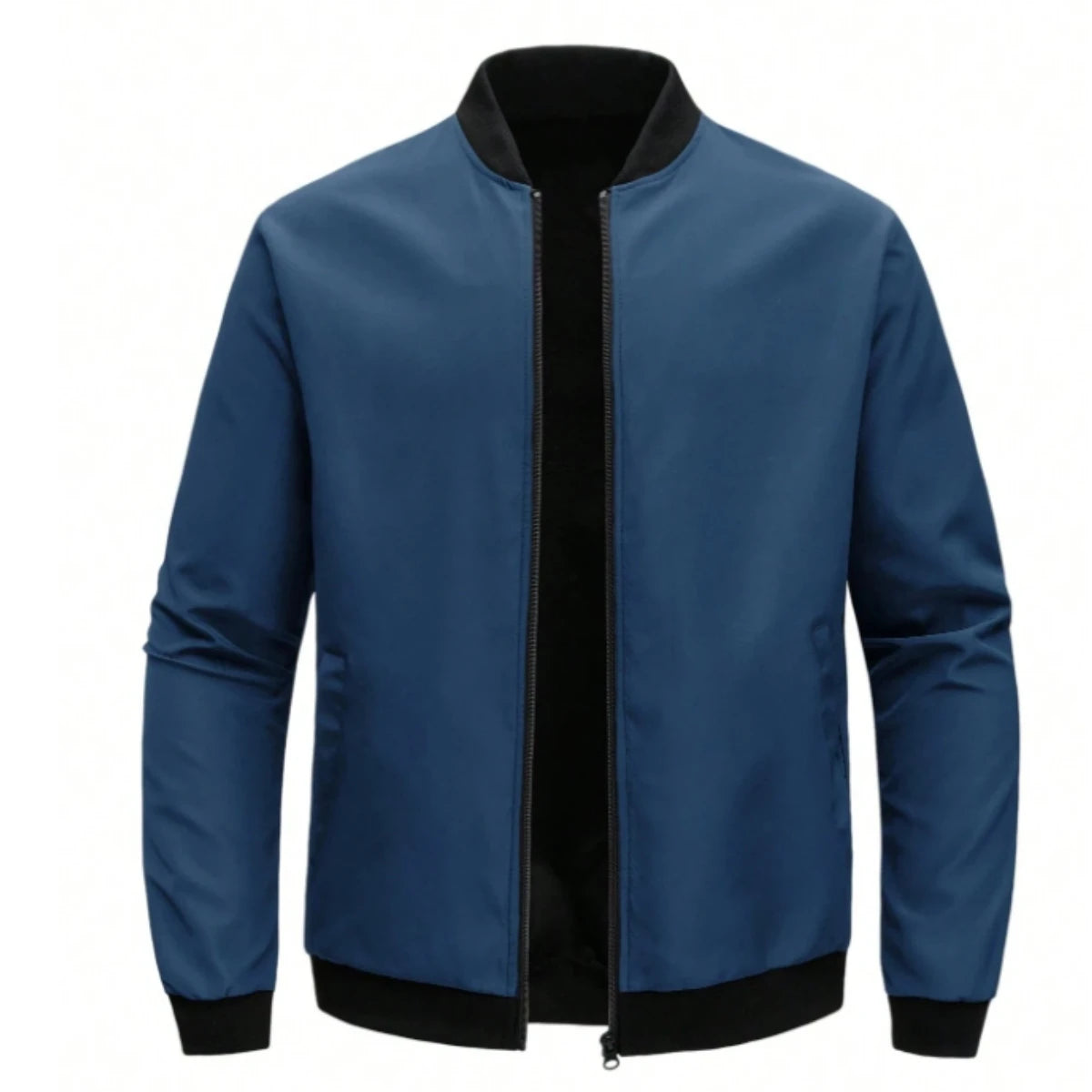 Men’s Casual Thin Coat with Baseball Collar