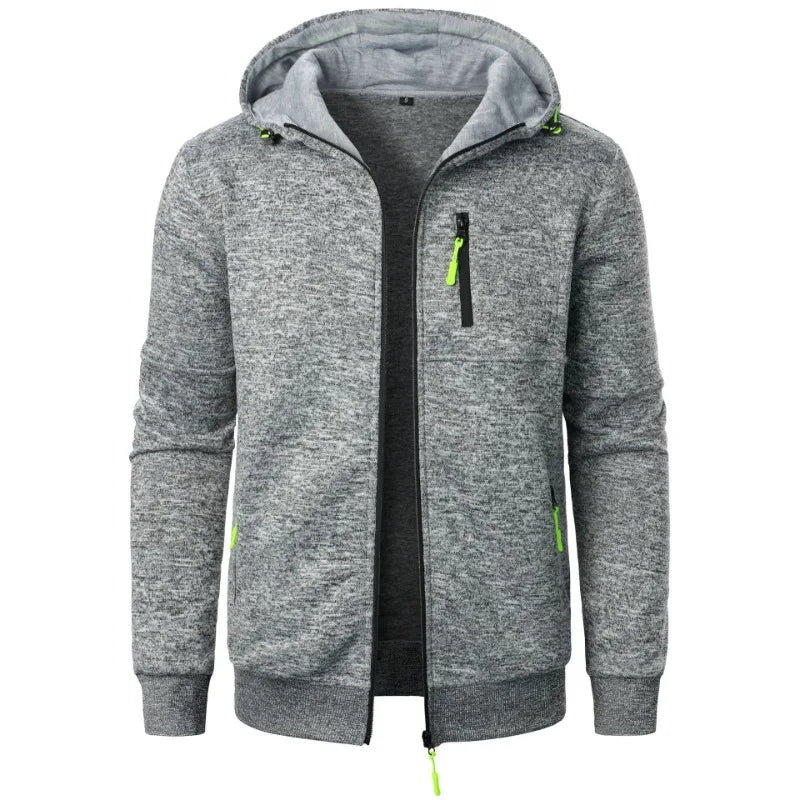 Long Sleeve Zipper Hoodie Coat
